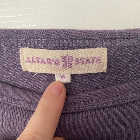 Layered style purple sweater altar’d state small - Picture 9 of 11